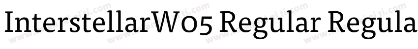 InterstellarW05 Regular Regular字体转换